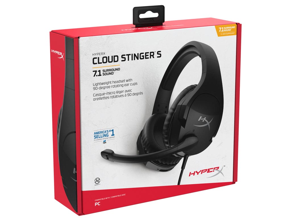 HyperX #4P4F1AA# Cloud Stinger S Black Gaming Headset. 