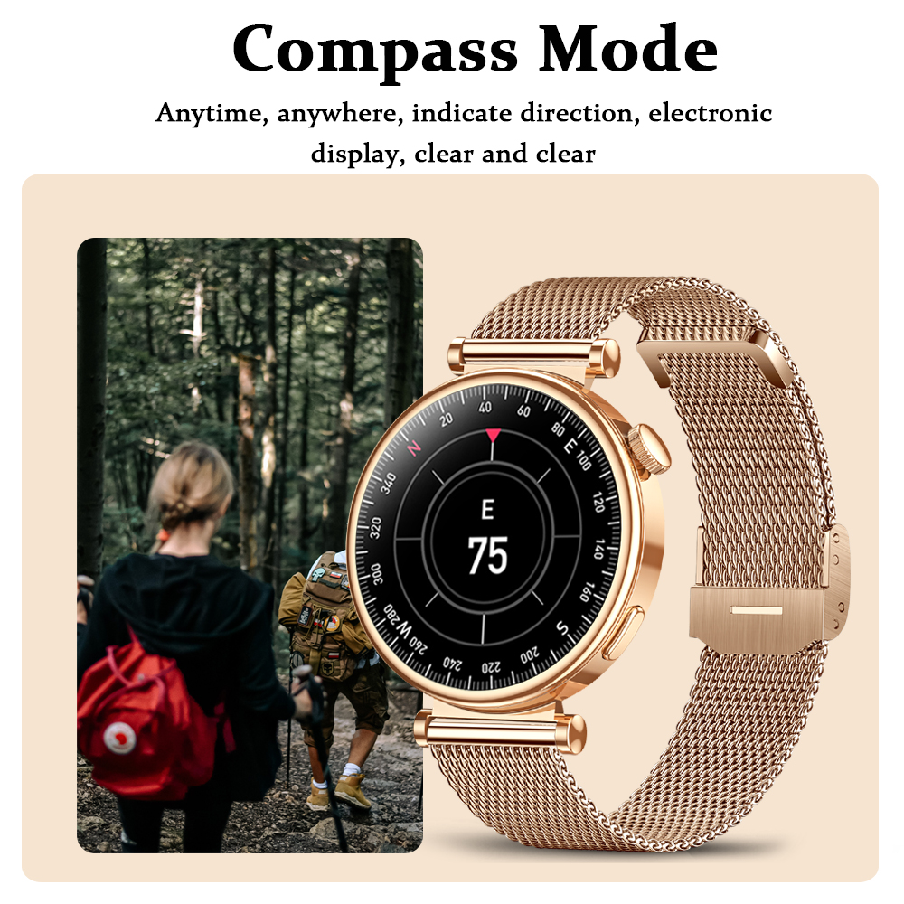 For HUAWEI GT4 Smart Watch Women 1.36 AMOLED 360*360 HD Sreen Display Always Show Time Compass Bluetooth Call Smartwatch Ladies. 
