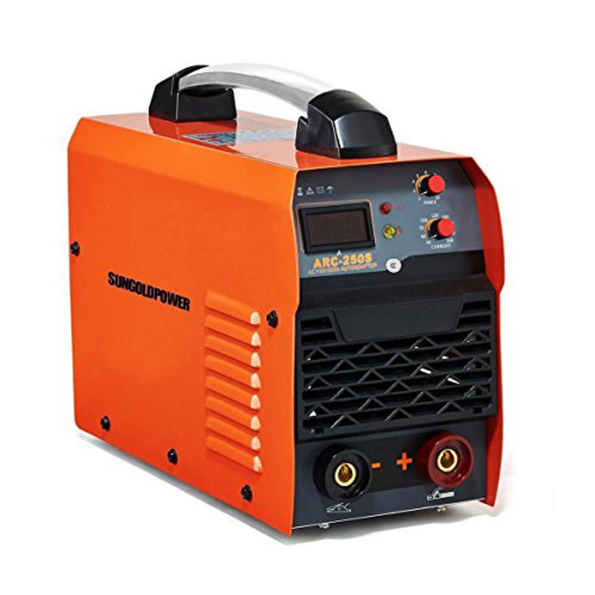 SUNGOLDPOWER 250A ARC MMA Stick IGBT Digital Display LCD Hot Start Welding Machine DC Inverter Welder 250 AMP Rod Anti Stick Dual 110V And 220V Complete Package