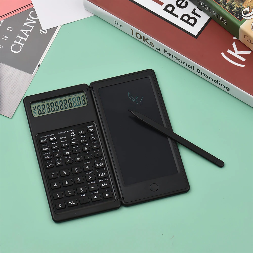 6 inches Smart scientific Calculator with Foldable Digital Drawing PAD, Stylus Pen with LCD Tablet TAB Foldable Eraser. 
