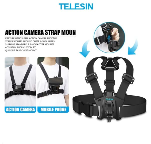 Telesin GP-CGP-T07 Adjustable Chest Belt Strap description image 2