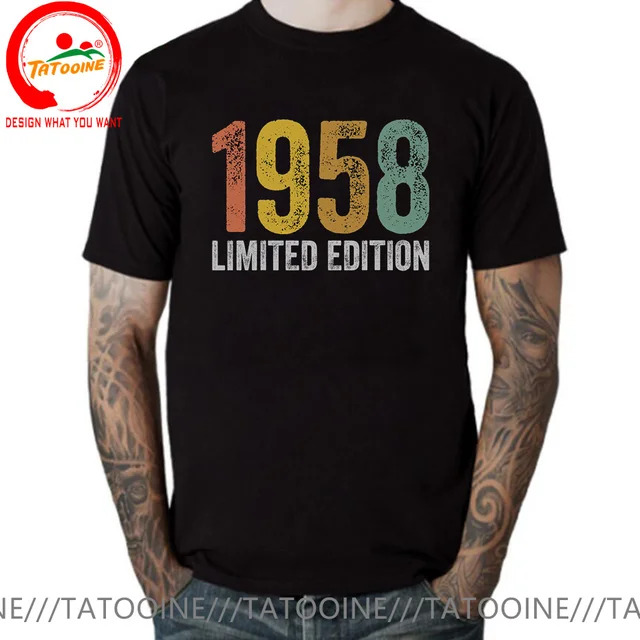 Retro Classic Birthday 1958 Limited Edition T-Shirt Vintage Grunge Legends Born in 1958 T-Shirts Men The Birth Of 1958 Tee Shirt. 