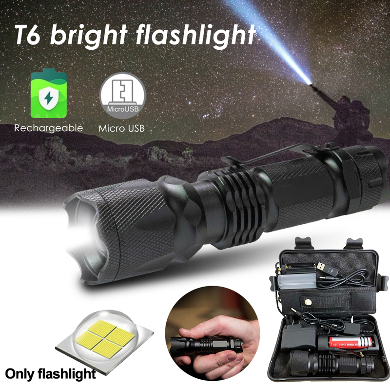 UltraFire Powerful 90000LM X 800 LED Light Tactical Military T6 LED Flashlight Torch Work Light. 