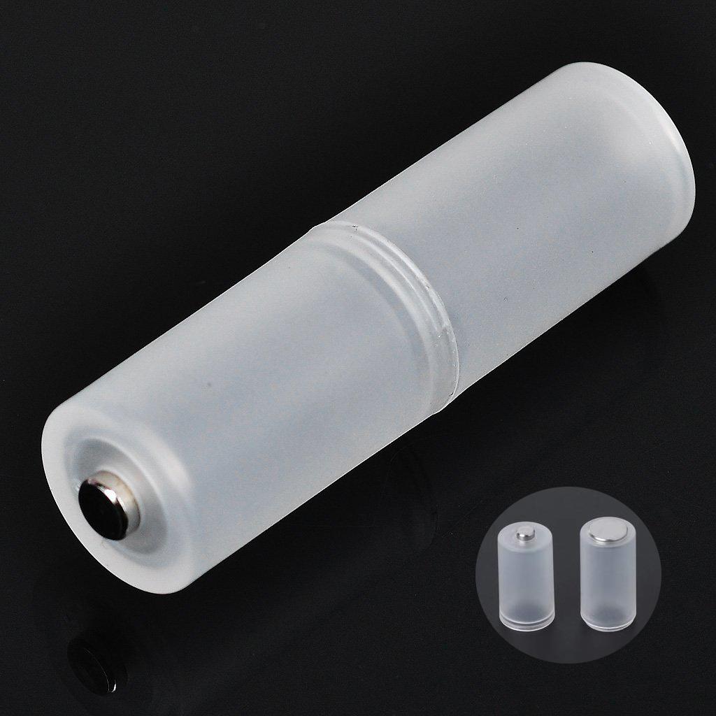 Metal Bottom AAA to AA Battery Converter Case Battery No. 7 To 5 Converter Holder Case. 