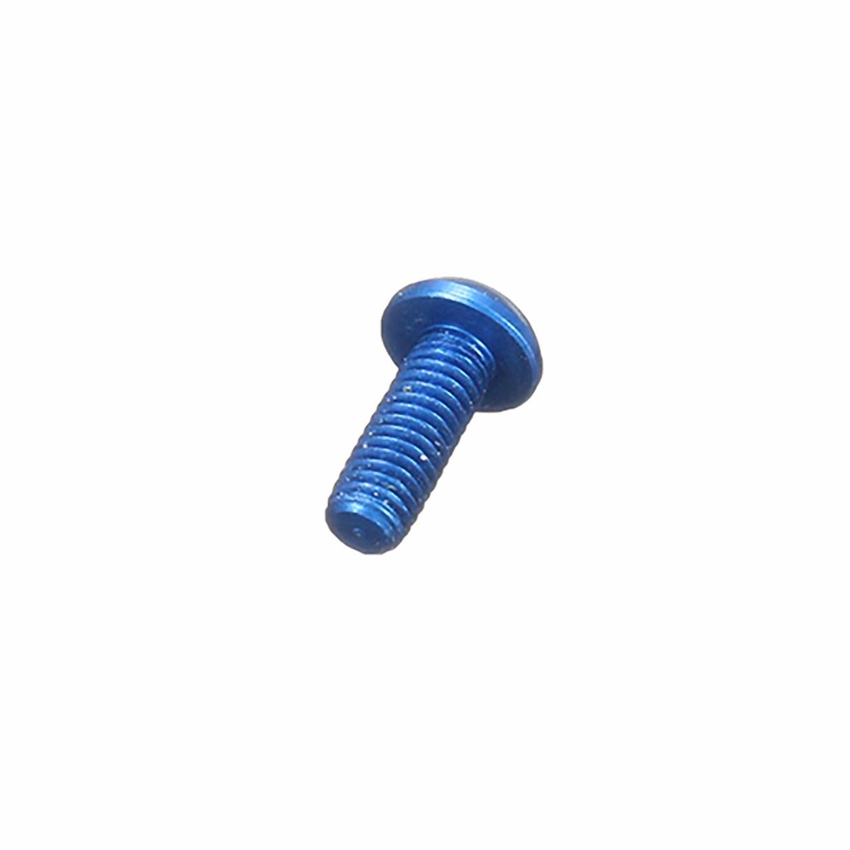 Suleve M3AH5 10pcs M3 6mm Round aluminum hexagon socket head cap screws[Black] - Royal (blue)