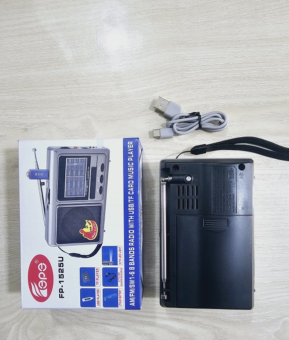 FEPE FP-1525U FM Radio With Multi Function Music Player AM/FM/SW. 