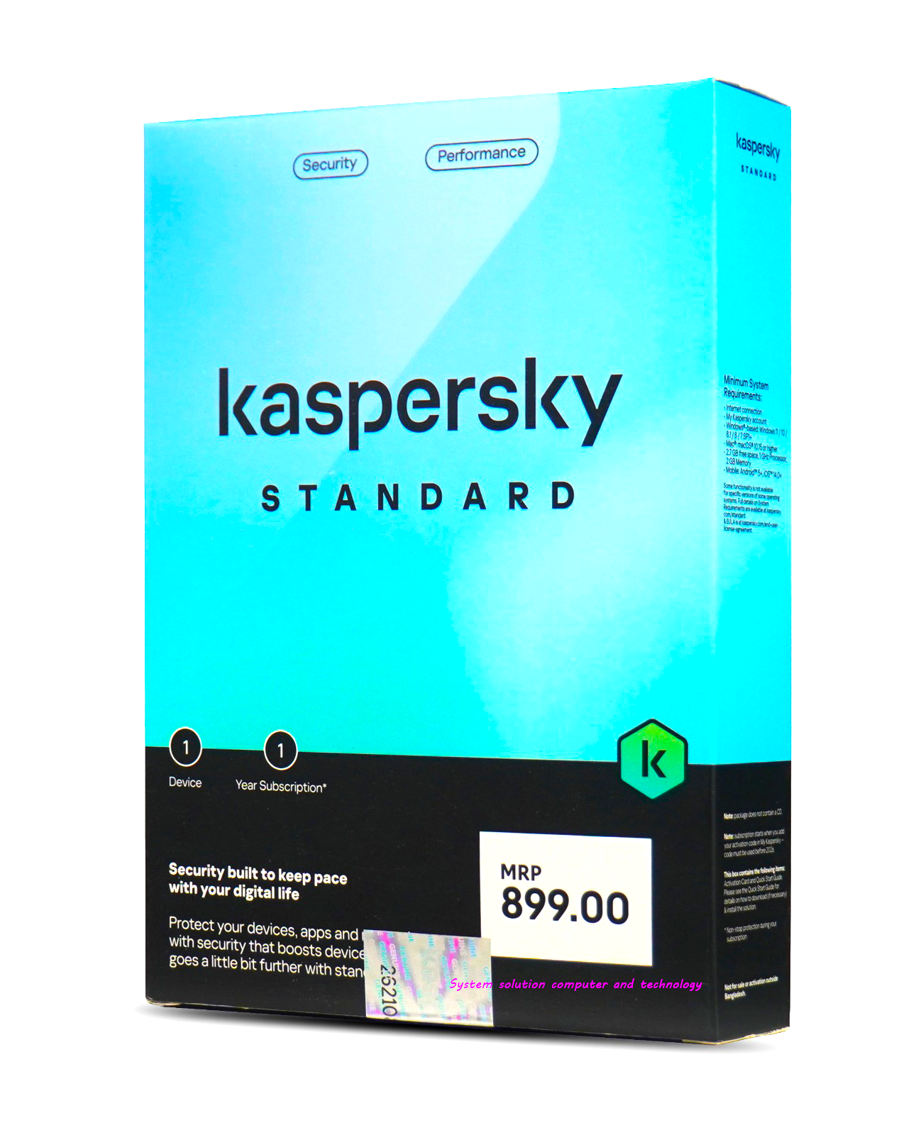 Kaspersky Standard (1pc 1Year) 2023/24 Security Softwere. 