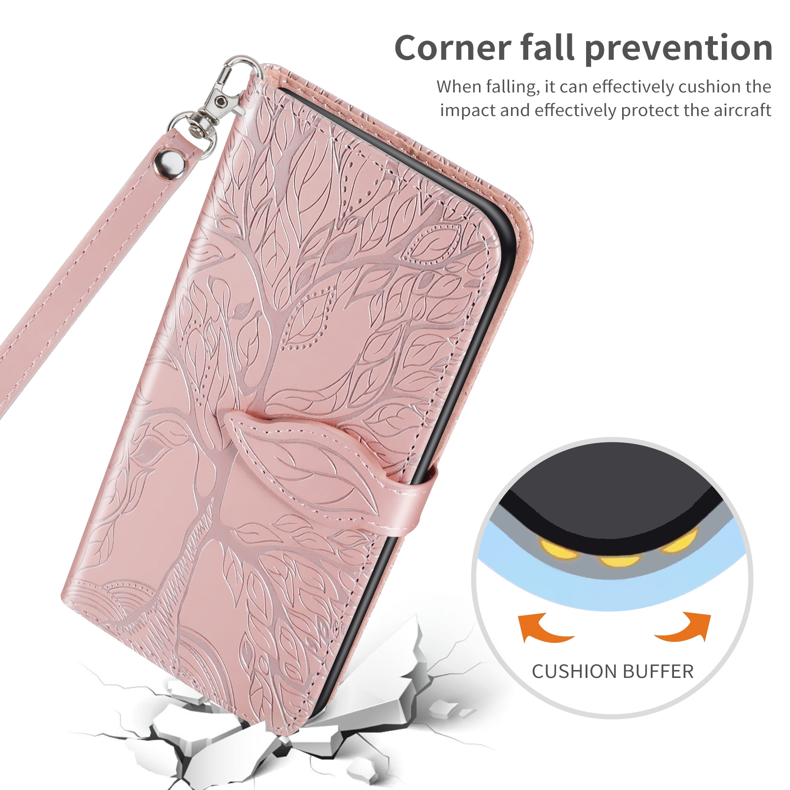 For Samsung Galaxy S21 Ultra 5G Life of Tree Embossing Pattern Horizontal Flip Leather Case with Holder & Card Slot & Wallet & Photo Frame & Lanyard. 