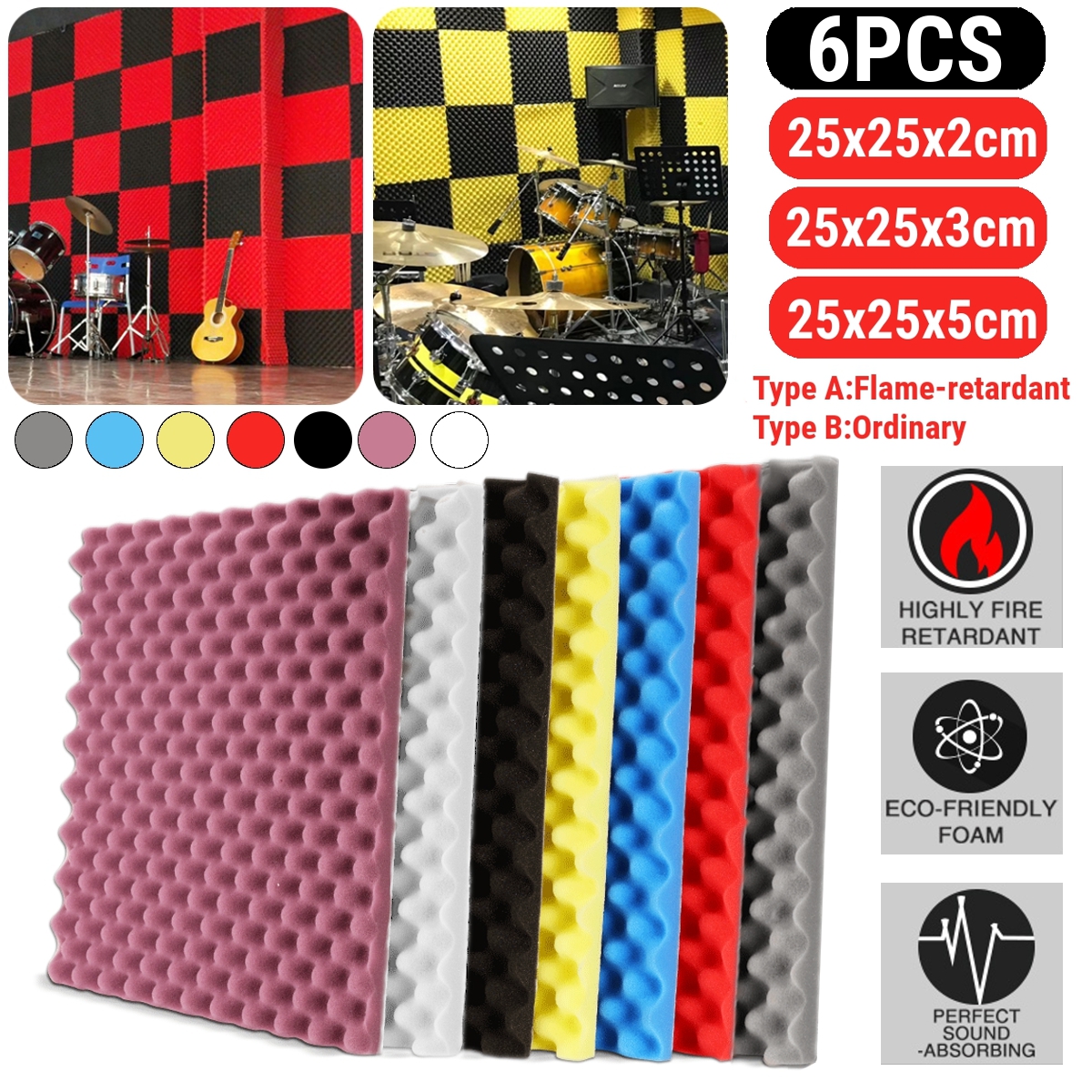 有名ブランド Acoustic Foam Panel Sound Stop Absorption Sponge Studio Ktv