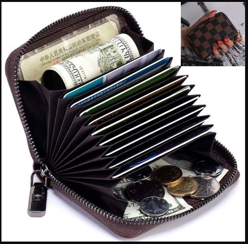 Multi-Card Mini Pu Leather Wallet/Card Holder - card holder. 