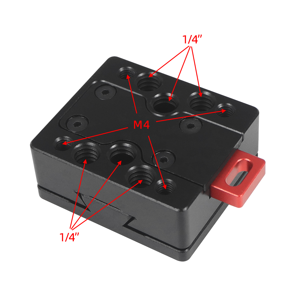 Quick Release Plate Clamp V Port Instant Camera Mounting for DJI Ronin RS2 RS3 Gimbal Stabilizer Video Tripod Fast Switch Kit. 