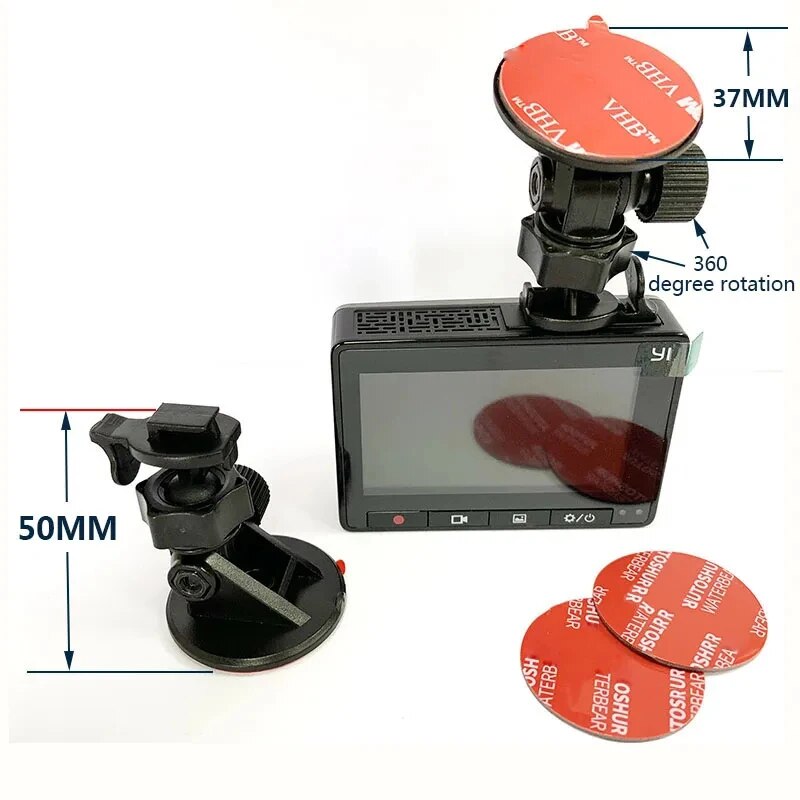 for Yi Dash Cam Mirror Mount Sticeker Yi Dash Cam Mount For YI DVR Holder mini bracket for car dvr mount cup. 