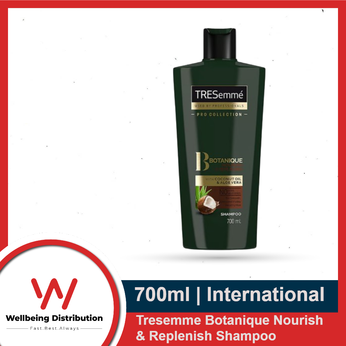 Tresemme Shampoo 700ml Botanique Nourish & Replenish With Coconut Oil & Aloe Vera Shampoo