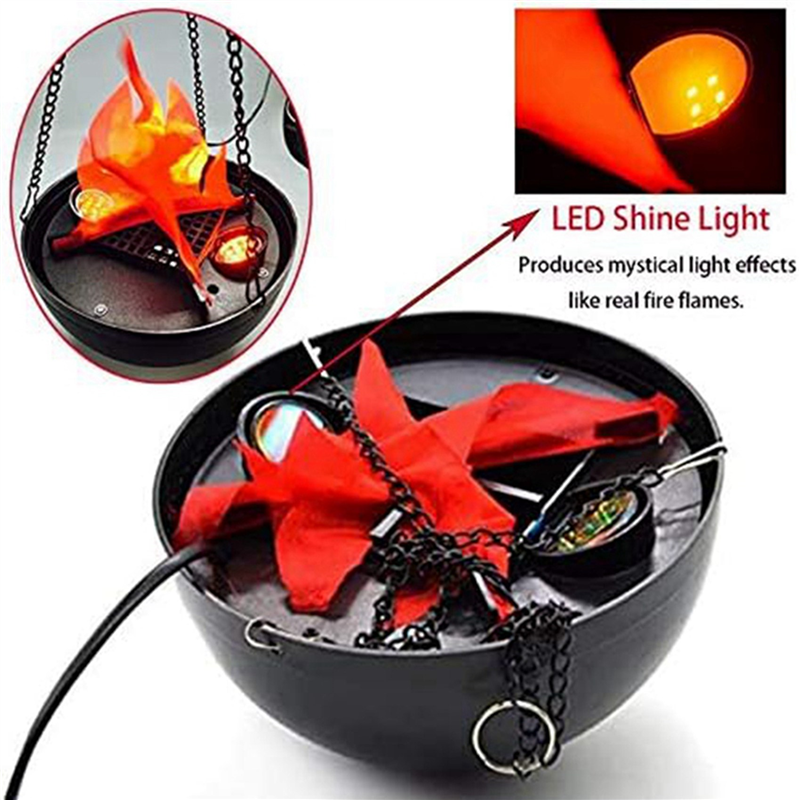PDTYMWNG 2X 3D Fake-Fire Light,Hanging LED Flame Light,Artificial LED Silk Flame Stage Effect Light Realistic Campfire Lamp Prop. 