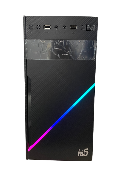 Computer Case hi5 (With hi5 Power Supply) RGB Strip Light Micro ATX Mini Tower. 