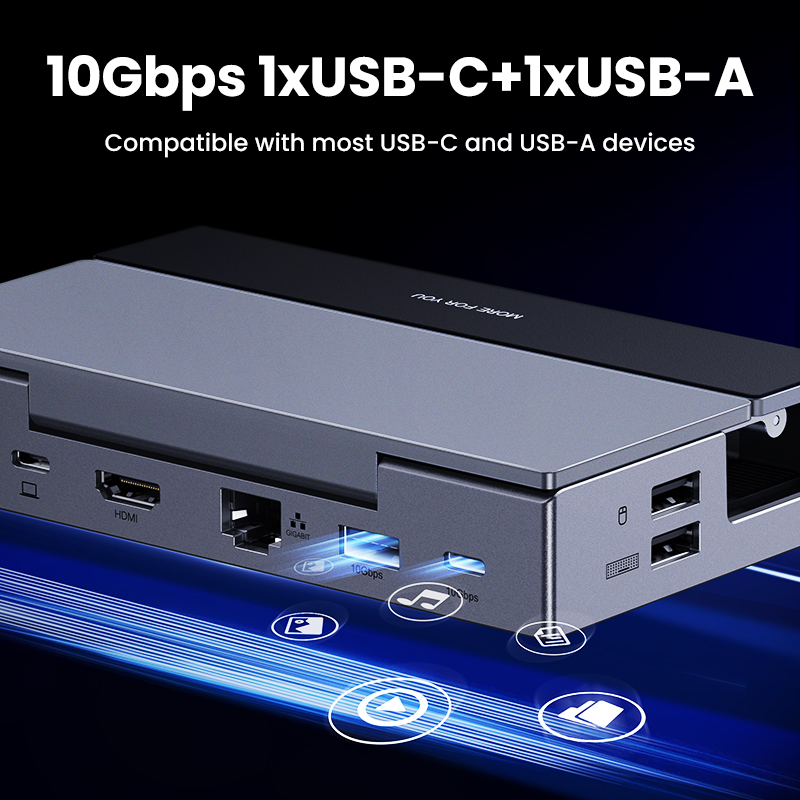 UGREEN Steam Deck Dock 4K60Hz 9 Ports RJ45 PD100W USB C HUB Compatible with Steam Deck ROG Ally LEGION Go iPhone 15 Pro/Pro Max. 
