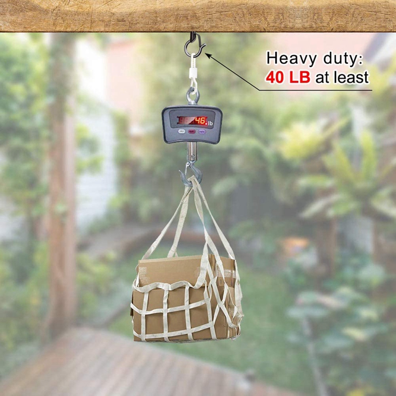 20PCS Q Hanger Hooks Heavy Duty Wall Ceiling Hooks with Safety Buckle. 