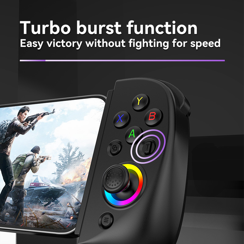 BSP D8 RGB Tablet denetleyicisi için kablosuz kolu anahtarı oyun P3 P4 Android IOS için Bluetooth germe Joystick Gamepad. 