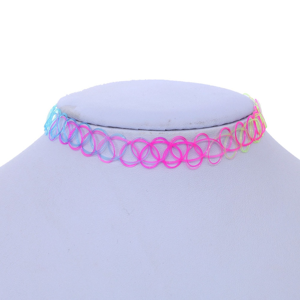 1pcs Sell Choker Necklaces Colorful Chokers Particular year Necklace Beach Jewelry Water Drop Circular Cobwebbing Clavicle. 