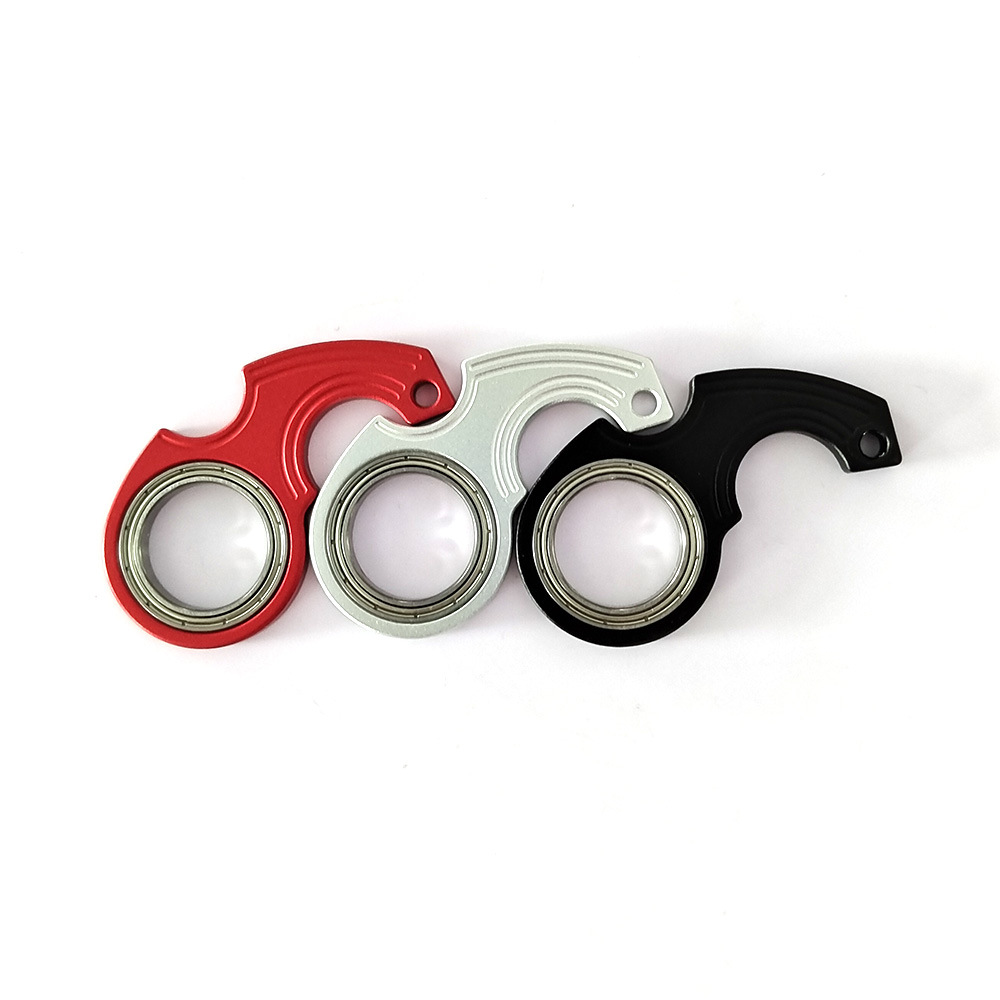 Aluminum Alloy Scimitar type rotary keychain Karambit spinner unzipped keychain fidget spinner 2nd generation fidget spinner. 