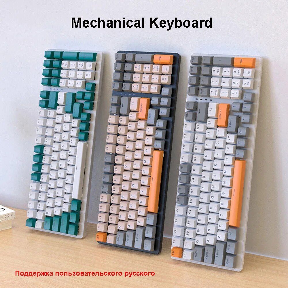 Xiaomi Mechanical Keyboard 100 Key Anti-ghosting LED Backlit Red/Blue Axis Wired Gaming Keyboard For Laptop PC Gamer Computer