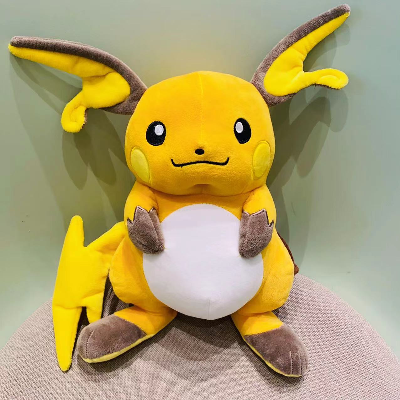 Stuffed Animals Plush Toy Raichu Eevee Riolu Mimikyu Ditto Bulbasaur Anime Figure Peluche Toys Stuffed Plush Raichu. 