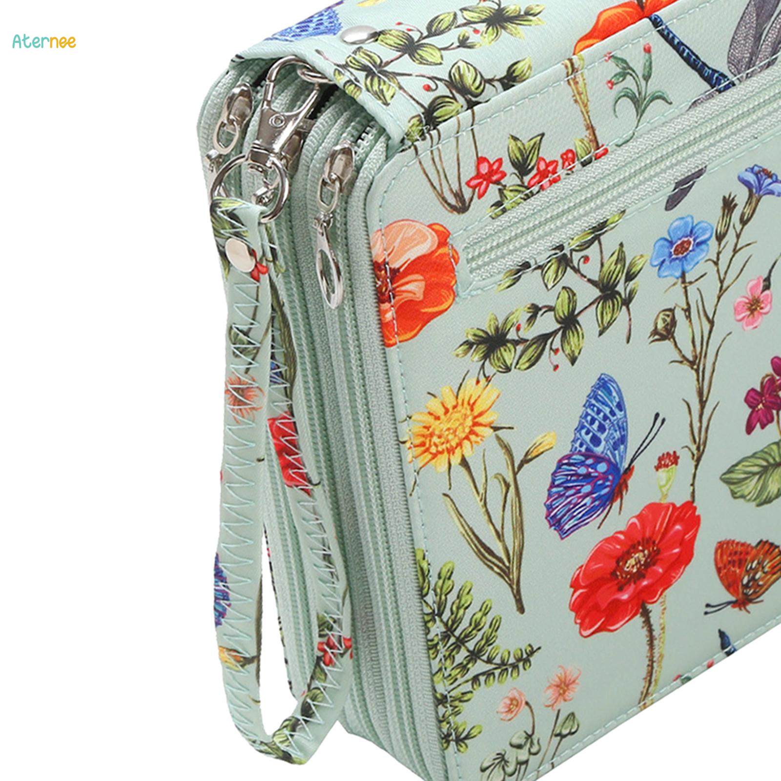 Watercolor Bag 120 Slot 3 Layer Pouch Multiunctional Large Capacity Portable Colored Pencil Case for. 
