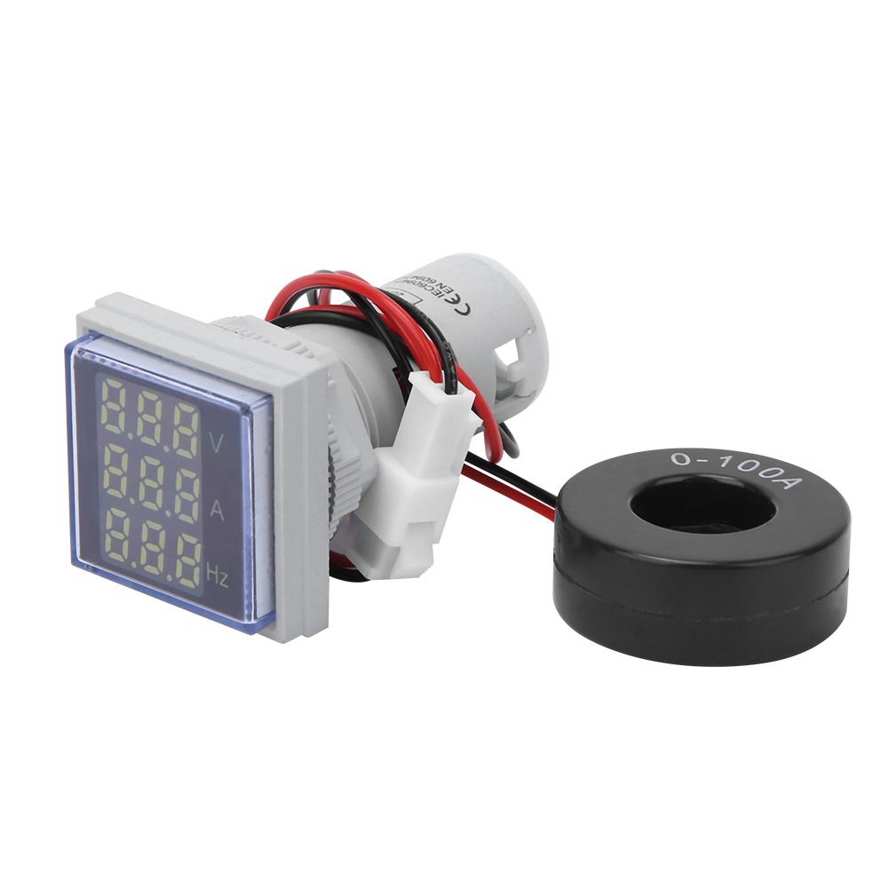 Nax Voltmeter Ad112-22 Fvah Small 3-Digit Display Single-Phase Frequency Indicator For 20-75 Hz ± 2% Error Hertz Tester 0-100A. 
