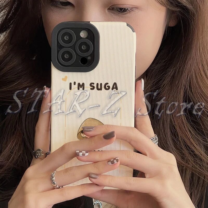 Cute Cartoon Kpop Bad Boy Suga Phone Case for IPhone 15 14 12 11 13 Pro Max 14 Mini 7 8 Plus X XS Max XR D Day Soft Back Cover. 