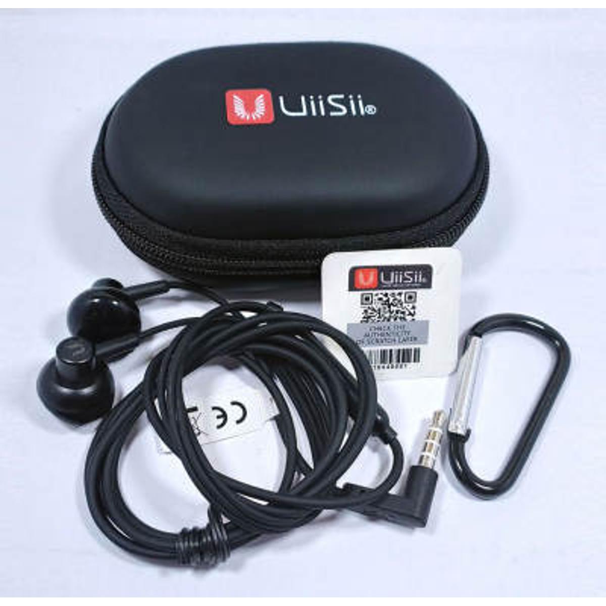 মাইক্রোফোনসহ 3.5mm uiisii hm13 ইন-ইয়ার ডায়নামিক হেভি বেইস মেটাল ইয়ারফোন - 299016669. 