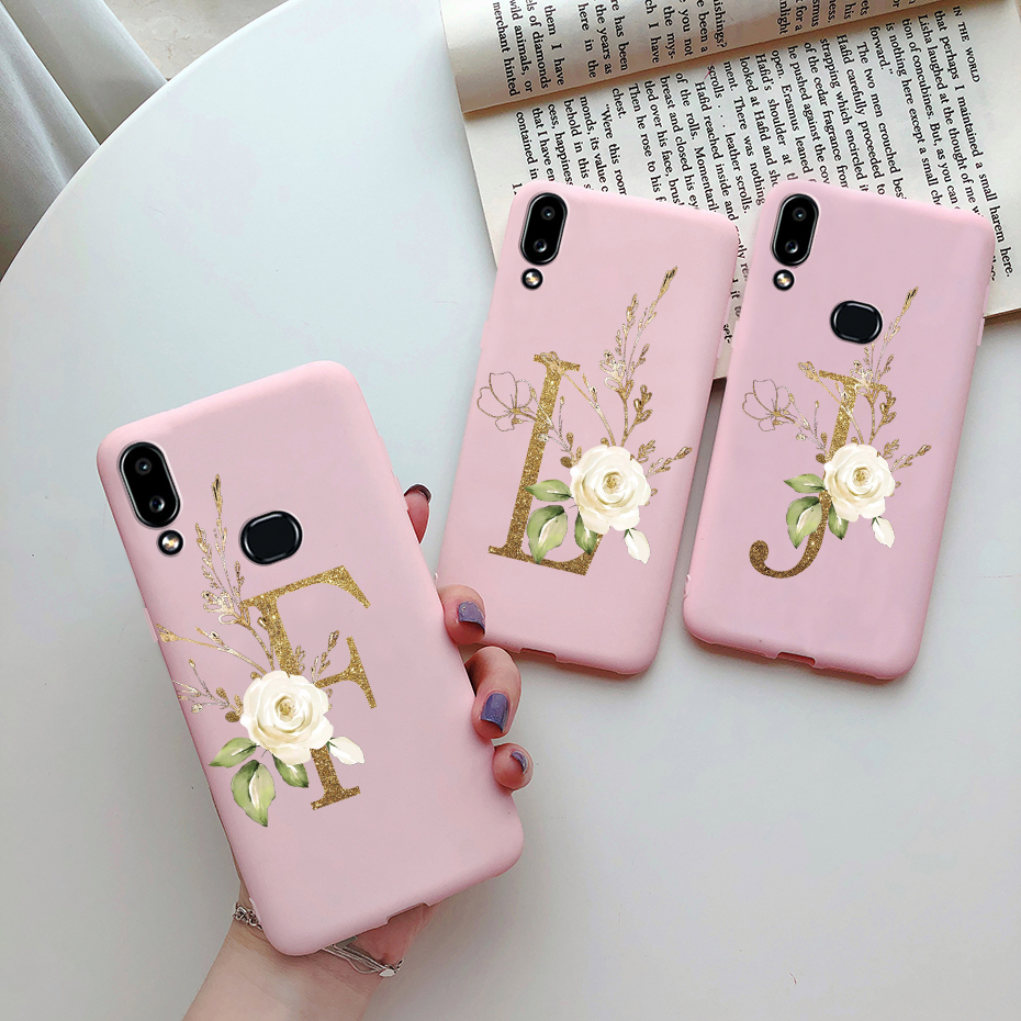 For Samsung A10S Case Soft Silicon Back Cover For Samsung Galaxy A10S A 10S A107F Case Cover Custom Name Cute Letters Phone Case. 