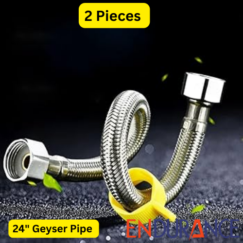 24 Inches 2 Pieces Geyser Pipe Connection Pipe Heavy Use in Geyser Water Line. 