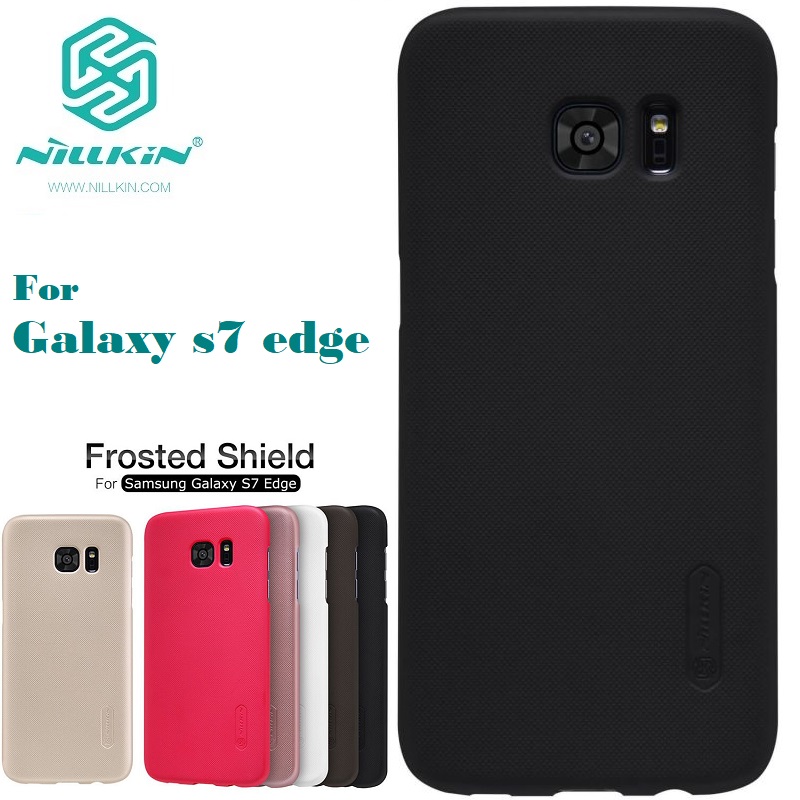 Samsung Galaxy S7 Edge Nillkin Super Frosted Shield Hard PC Back Cover Matte Hard Case with Salient Dot Design. 