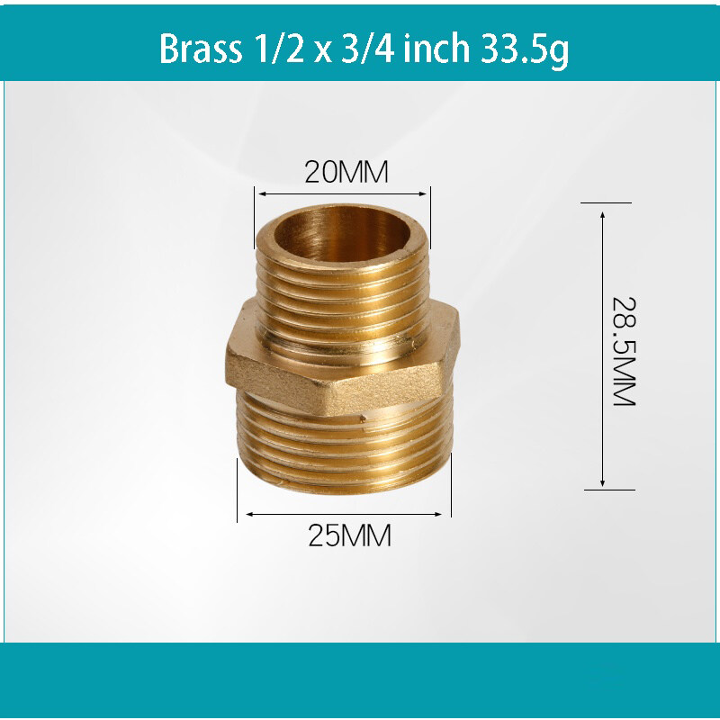 1 8 1 4 1 2 3 8 3 4 Inch Brass Hex Reducer Pipe Fitting 304 Stainless Steel Adapter Male Threaded Pipe Connector Buy Online At Best Prices In Bangladesh Daraz Com