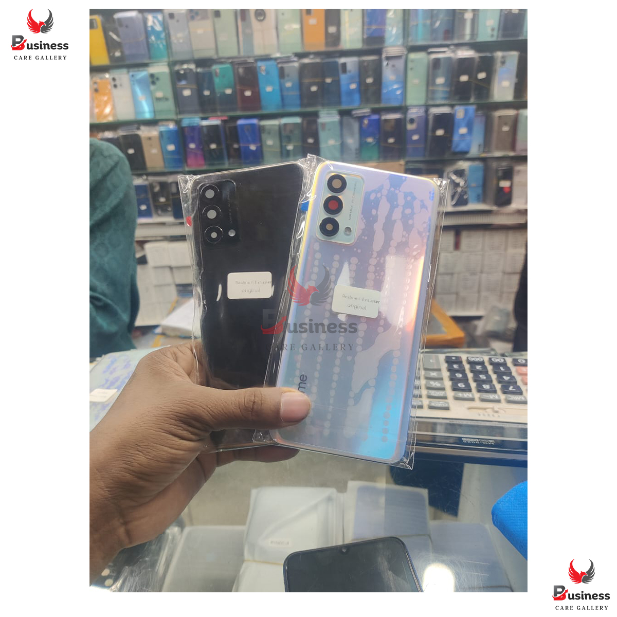 Replacement Backshell Panel + midel frame for Realme GT Master Edition Battery Back Door Back panel. 