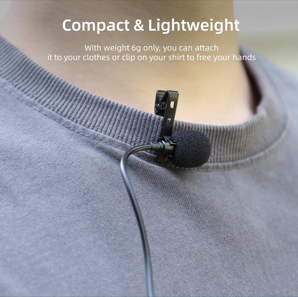 External High Fidelity Recording Type-C Lavalier Microphone For DJI Action 5 Pro/Insta360 Ace/Ace Pro Sports Camera Accessories. 