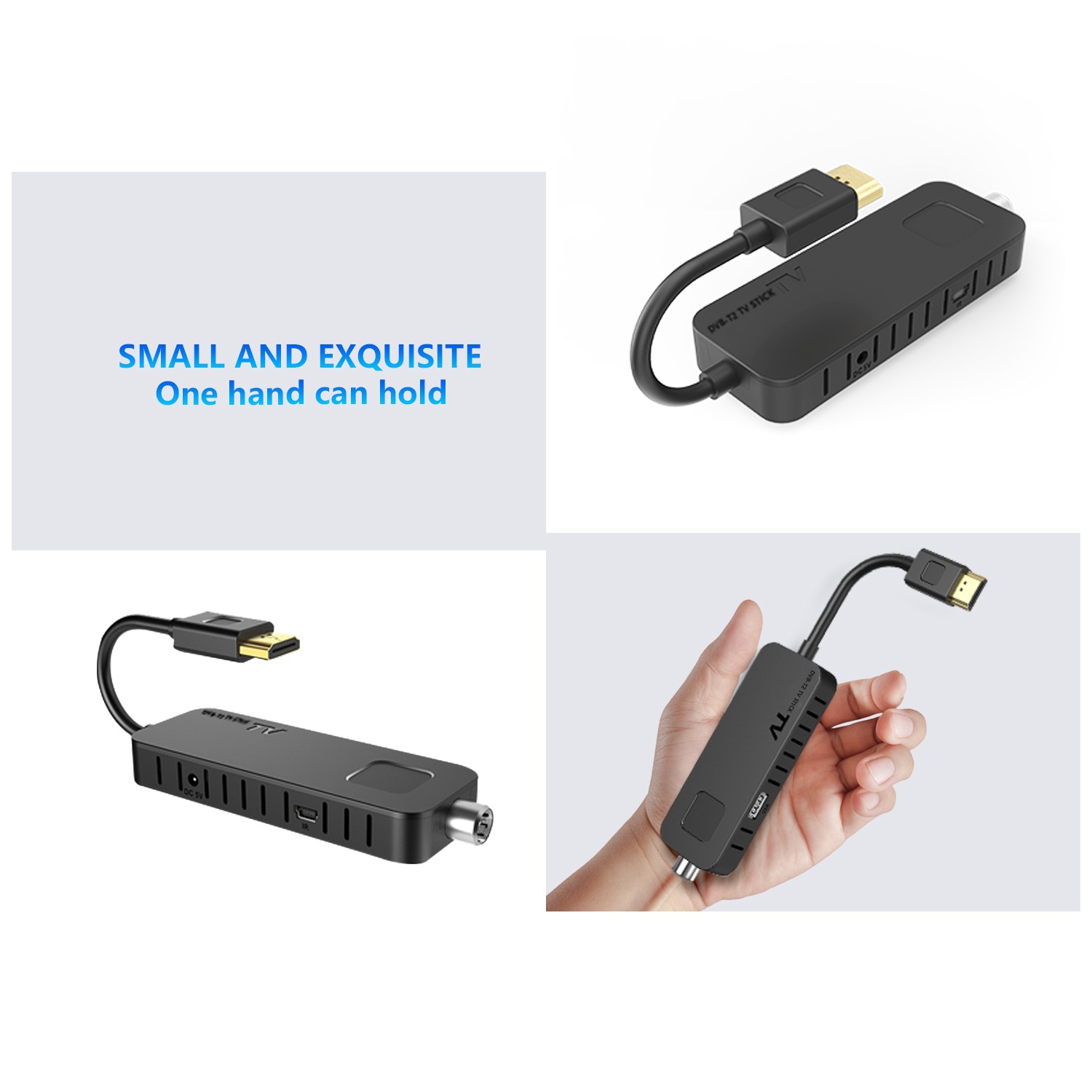 2024 New DVB-T2 DVB C H.265 TV Tuner 1080p HD Digital Terrestrial TV Receiver U3mini TV Decoder Italy Poland DVB T2 Tuner TV Box. 