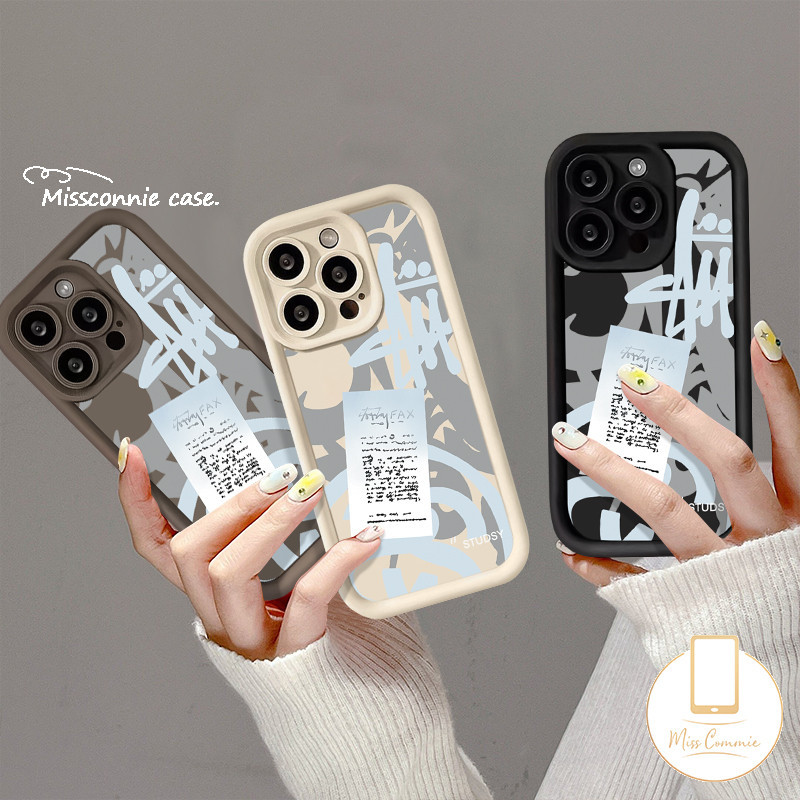 Trendy Brand Stussy Graffiti Phone Case For Redmi 12 A1 10A 9C 9 12C 13C A2 10C 9A 9T Note 11s 13 9 10s 8 12 10 11 Pro Max Mi 11 12 Lite Poco X5 C55 M3 Angel Eyes Soft Tpu Cover. 