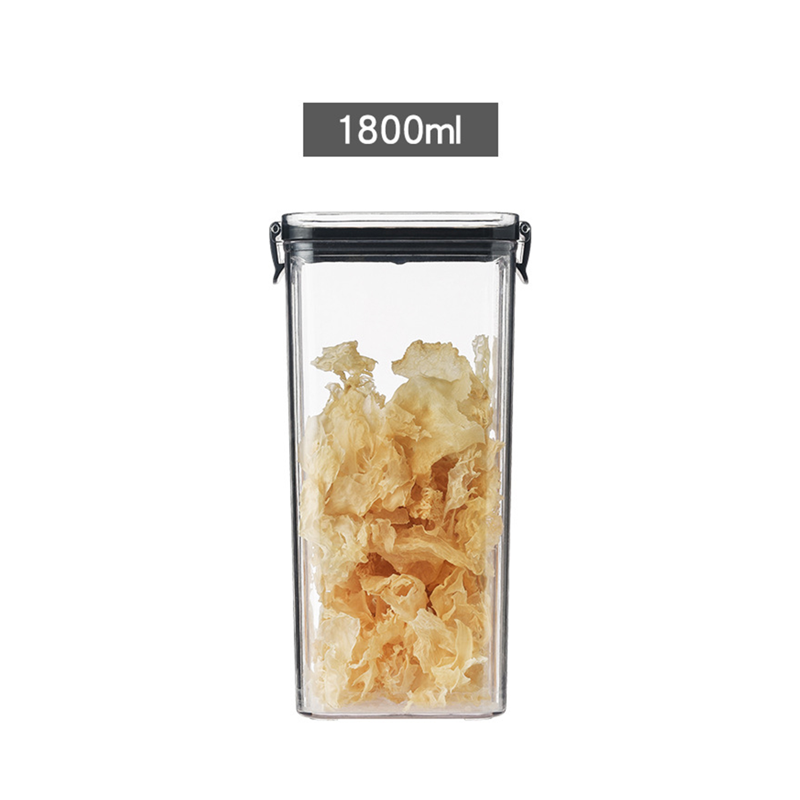 Moisture-proof Stackable Transparent Sealed Food Storage Jar Container with Lid. 