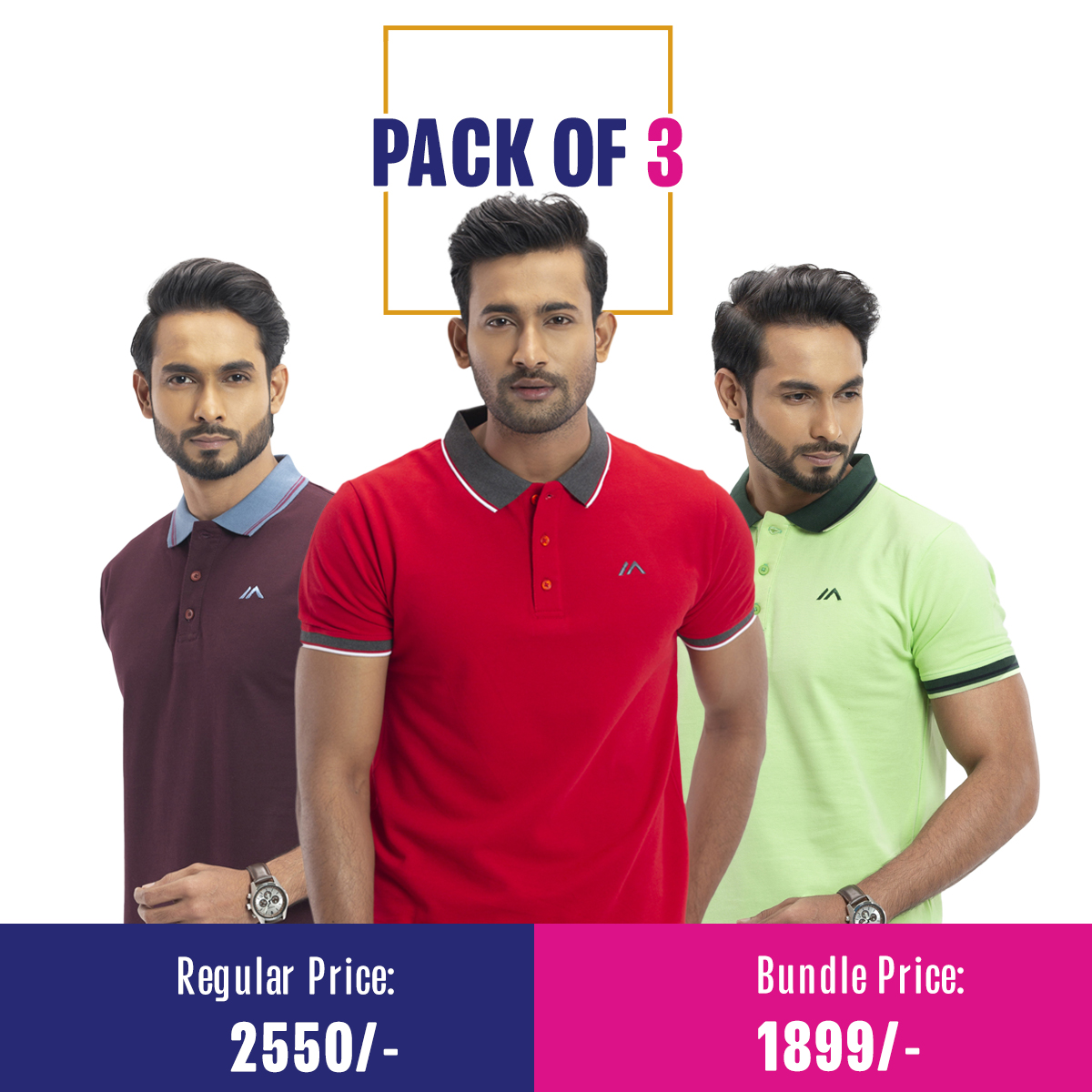 Masculine Tipping polo shirt for Men 