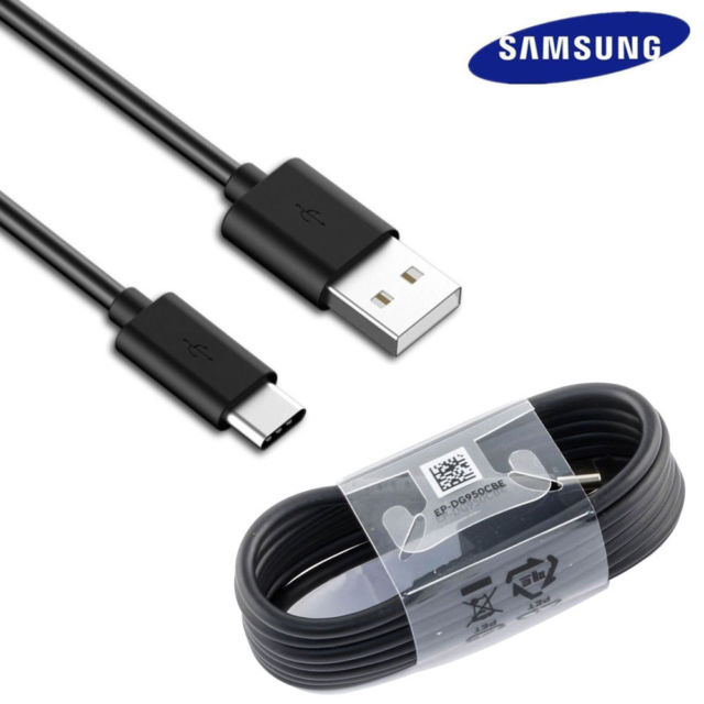 Samsung USB Type C Charge & Sync Data Cable For Galaxy S8, S8+, A3(2017), A5(2017), A7(2017) A8 (2018) and Compatible to All Other USB Type C Devices. 