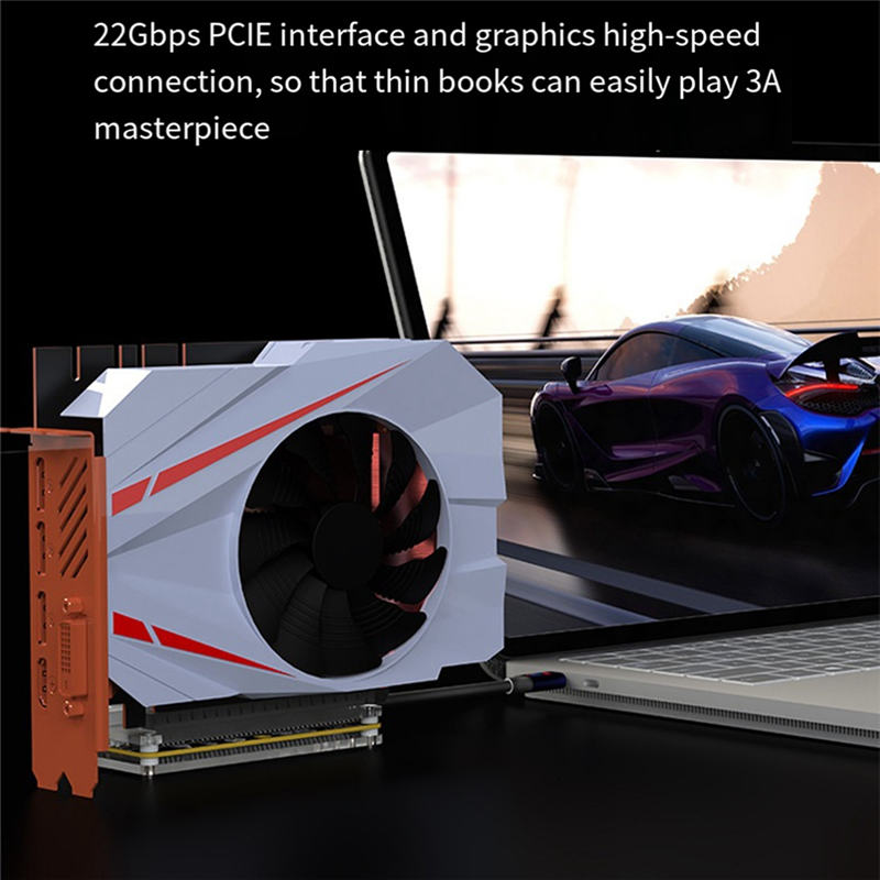 Graphics Card Dock External GPU Dock+ATX Alloy Bracket for Thunderbolt3/4 Laptop Graphics Card Dock 100cm USB4 Cable. 