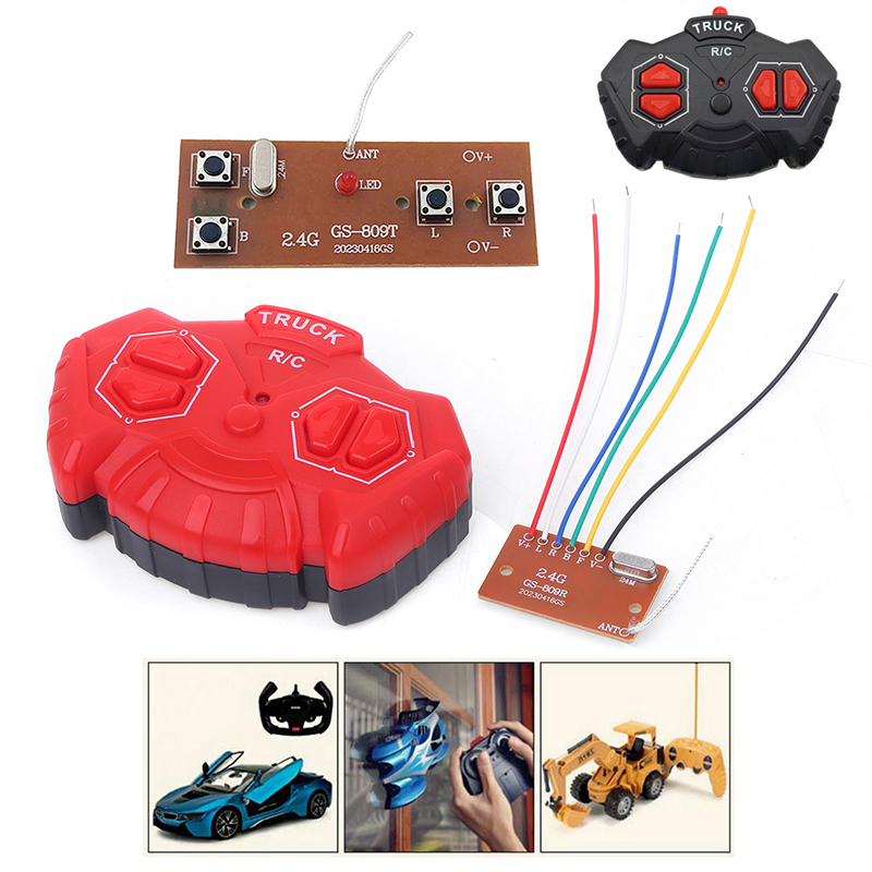 2.4G Four-way Remote Control Module 4CH RC Remote Control Transmitter Receiver Circuit Board Accessories Demoo. 