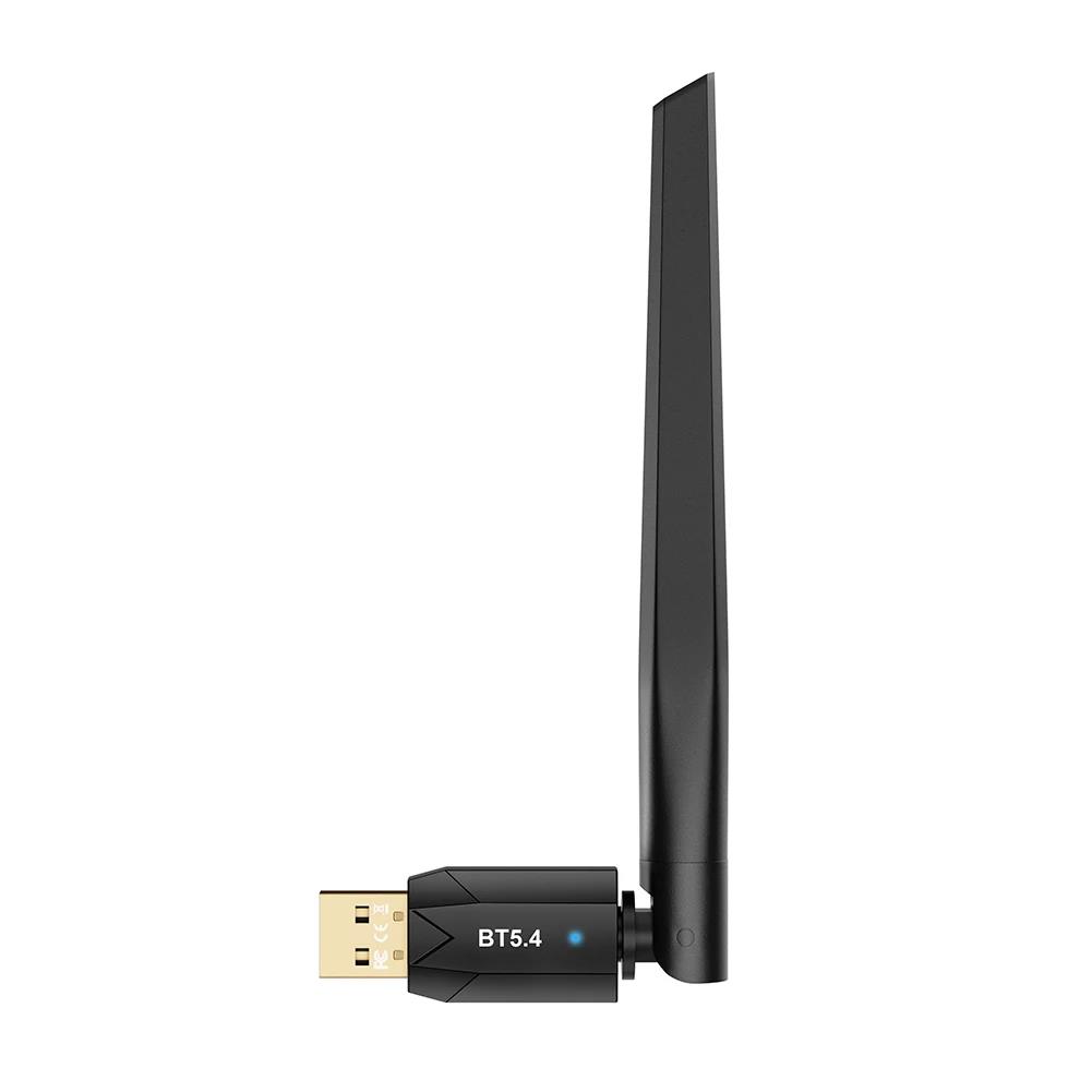 USB Bluetooth-Compatible 5.4 Adapter Wireless Bluetooth-Compatible Dongle Driver Free 150m Supports Windows 11/10/8.1/7. 