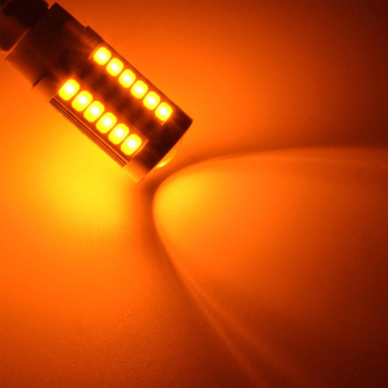 2x 7443, T20 LED Bulbs Amber Yellow 900 Lumens Turn Signals Light & 2Pcs T15 W16W LED Backup Light Bulb 920 921 912. 