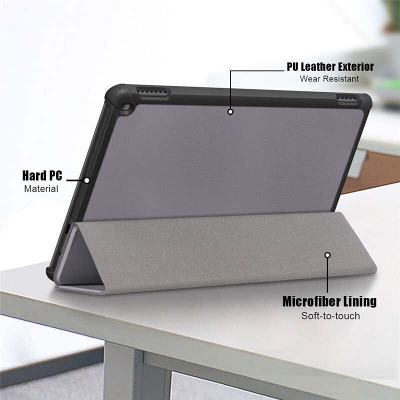Case for Tablet Amazon Fire HD 10 2019 2021 Folding Magnet Cover for Funda Amazon Fire HD 10 HD10 2021 Plus 11th Gen Case Tablet. 