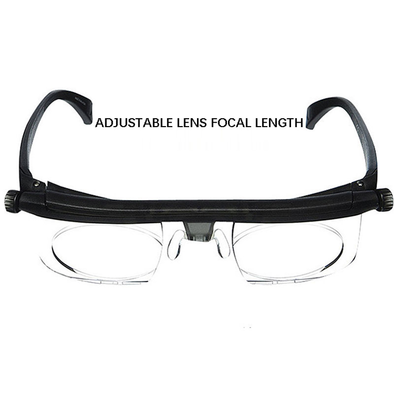 Adlens Focus Adjustable Men Women Reading Glasses Myopia Eyeglasses -6D to +3D Diopters Magnifying Variable Strength. 