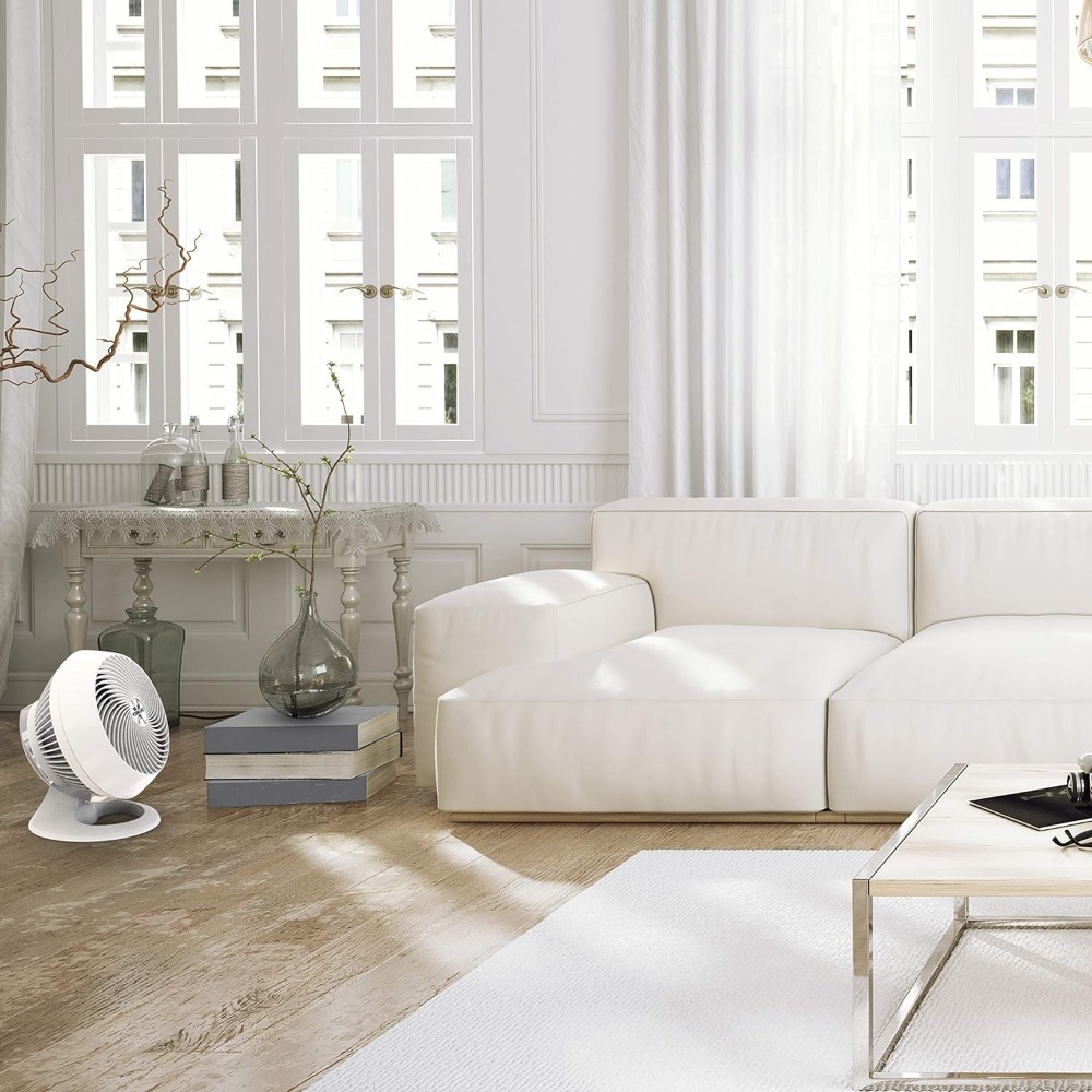 White Turbo Jet Fan 660-Large 660 Large Whole Room Air Circulator Fan With 4 Speeds and 90-Degree Tilt Portable Mini Household. 