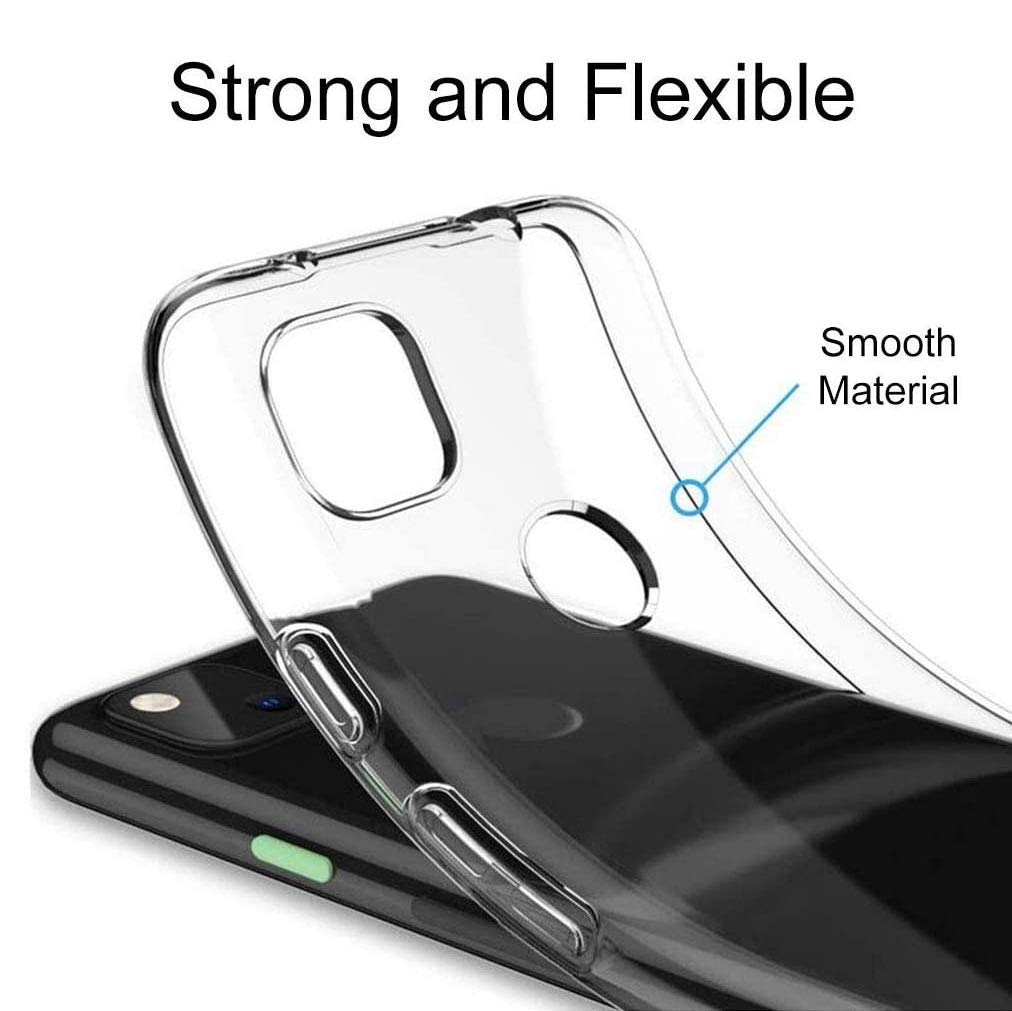 Google pixel 4A Transparent Soft & Flexible TPU Mobile Back Cover
