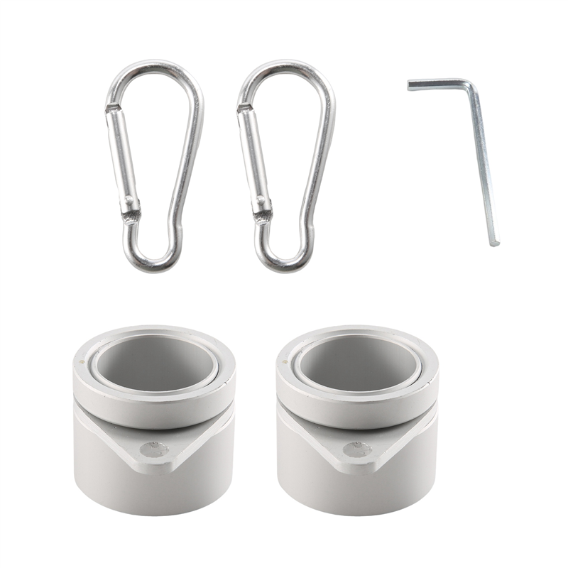 2 Pcs Flag Pole Rings Anti Wrap Flag Pole Clips Swivels 360° Rotating Flagpole Flag Mounting Rings 1 Inch